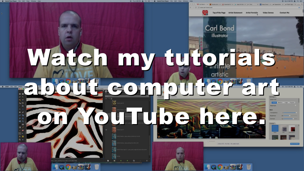 Watch my tutorials about computer art on YouTube here.